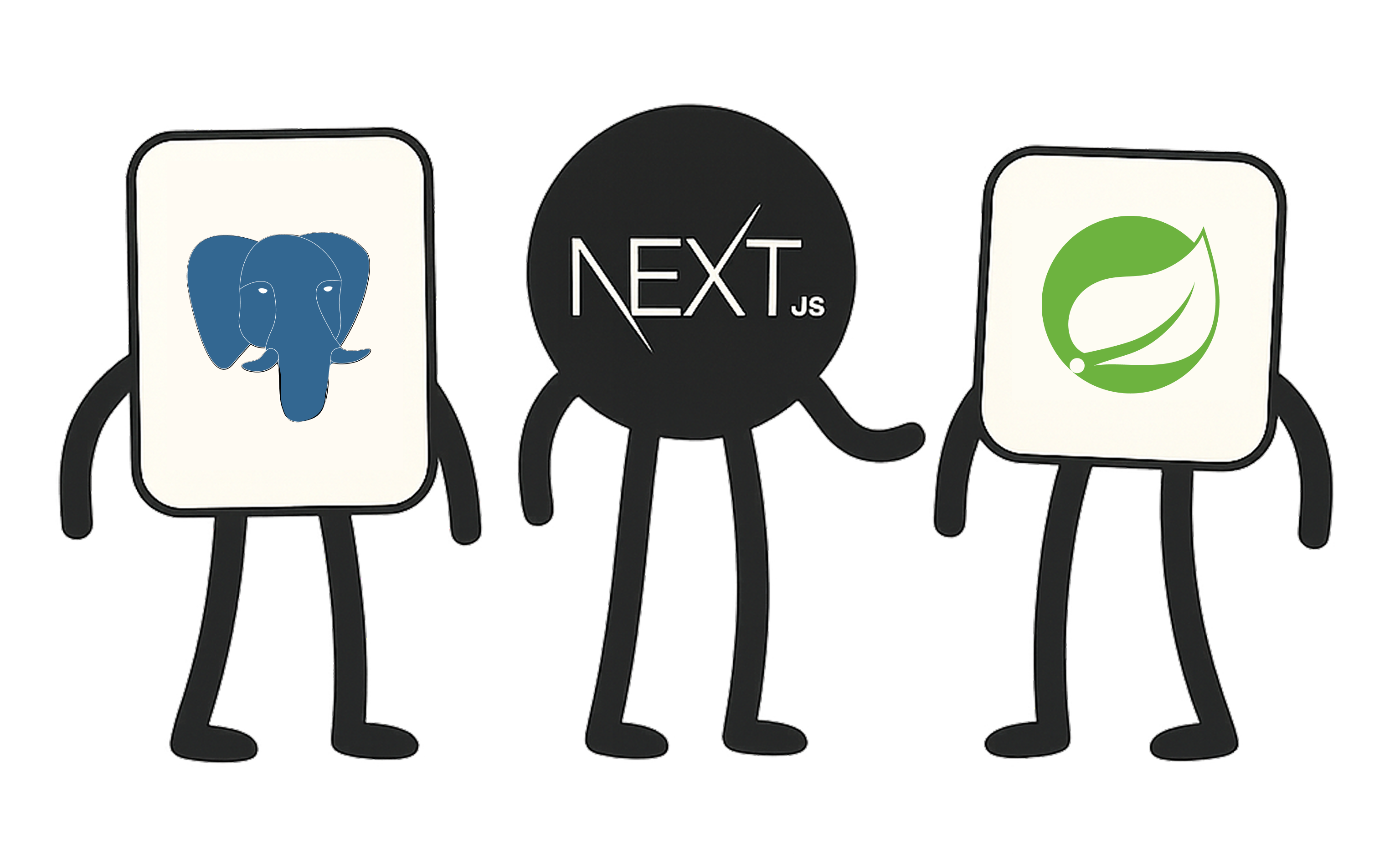 Nextjs, Springboot, PostgreSQL